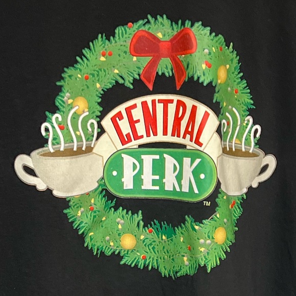 Friends Central Perk Holiday Christmas Tee Shirt. NWOT!!! Size XXL - Picture 3 of 3